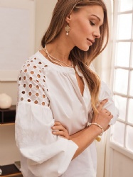 cotton ladies blouse with emb.