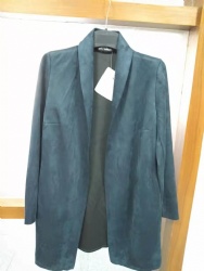 suede fabric coat